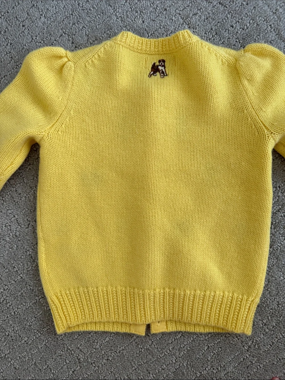 Ralph Lauren baby girl dog cardigan sweater